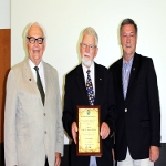 Lothar Fischer, Prof. Werner Steffens, Holger Ortel (von links)